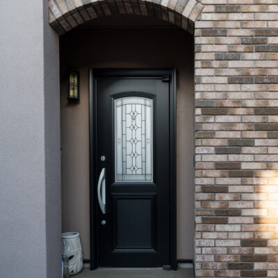 Porte PVC semi vitrée en 1 ventail